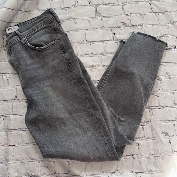 Agolde Grey Skinny Jeans - Picture 1 of 6